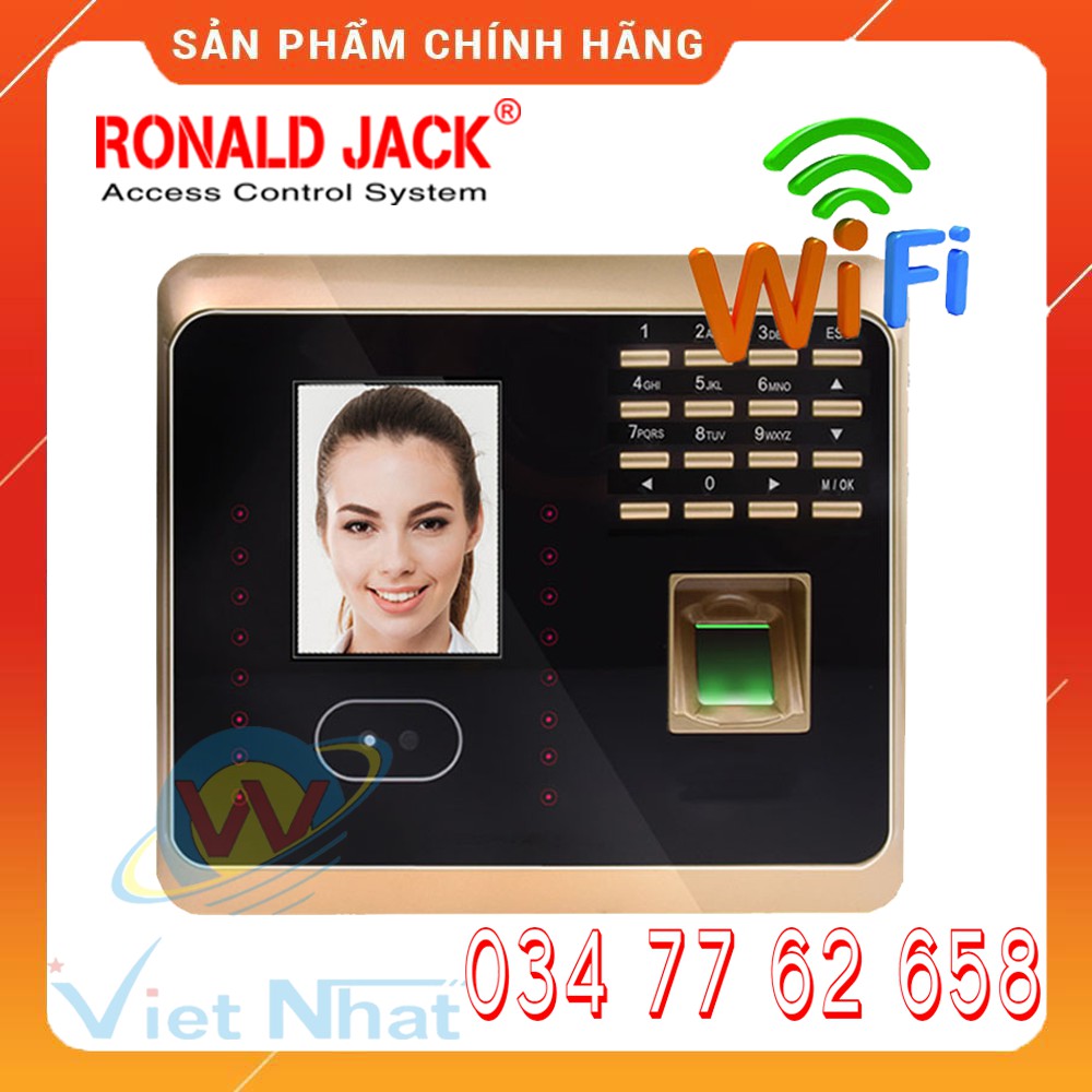 Ronald Jack Iface300 - Máy Chấm Công Khuôn Mặt Có Chức Năng Kết Nối WIFI - Hàng Nhập Khẩu Chính Hãng