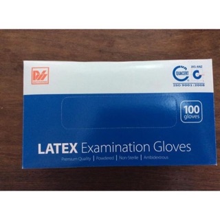 Găng tay y tế Latex từ cao su tự nhiên - CÓ BỘT (vỏ xanh)