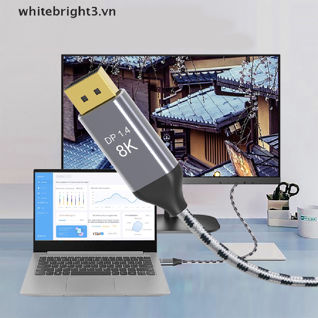 Cáp Chuyển Đổi Từ USB C Sang DP1.4 Displayport 8K 30Hz 4K 144Hz