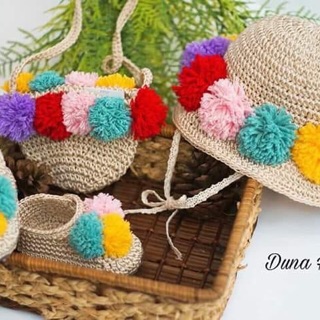 Combo 3 món len, sợi HandMade cho bé