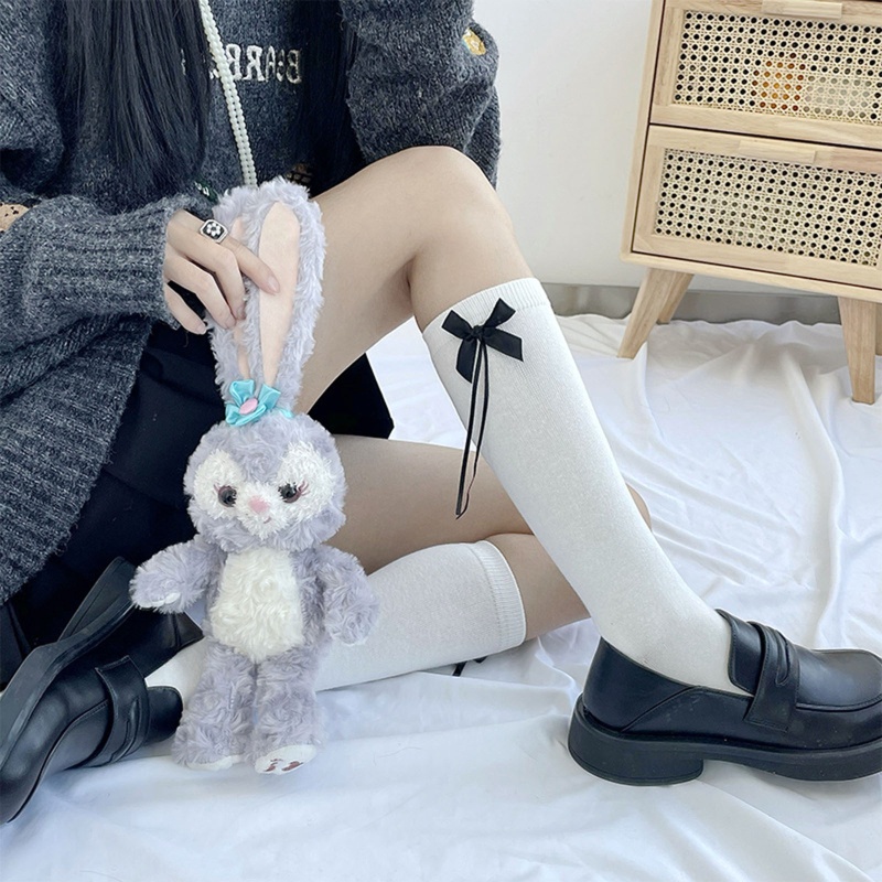 XIXI Tất Đùi Cotton Đính Nơ Thời Trang Cho Nữ