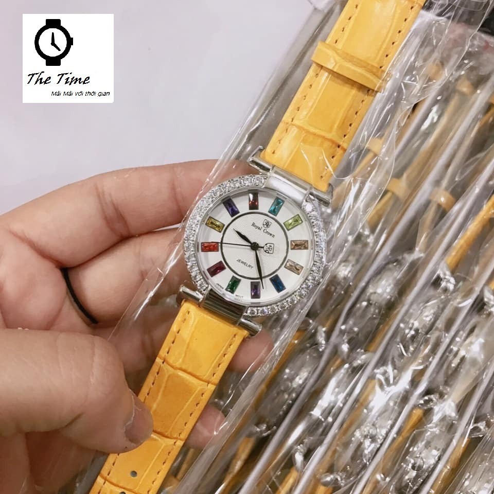 Đồng hồ nữ chính hãng Royal Crown 4640 Dây da các màu