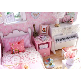 Bộ mô hình lắp ghép DIY - Căn phòng búp bê H-015