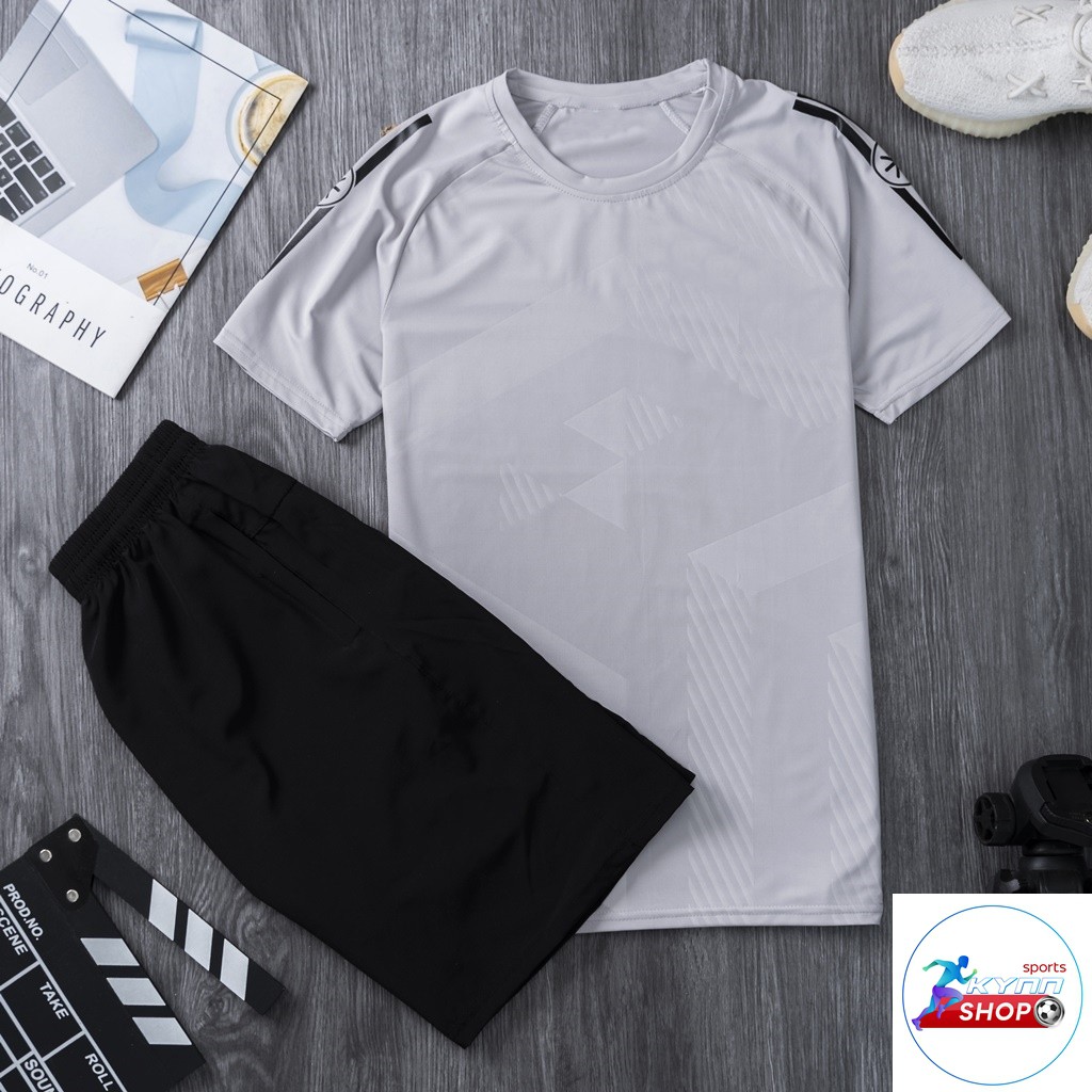 Sét đồ thời trang thể thao nam ép vân KB21, phom 40-80kg | BigBuy360 - bigbuy360.vn