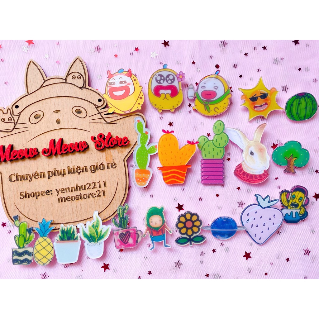 ❣️Có Ảnh+Video thật❣️ ĐƯỢC CHỌN MẪU- Pin Cài Áo, Pin Cài Balo Hoạt Hình Size 3cm-5cm❣️