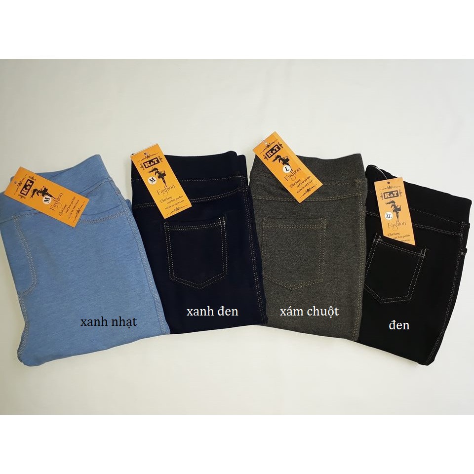 QUẦN LEGGING GIẢ JEAN 4 TÚI CAO CẤP | BigBuy360 - bigbuy360.vn