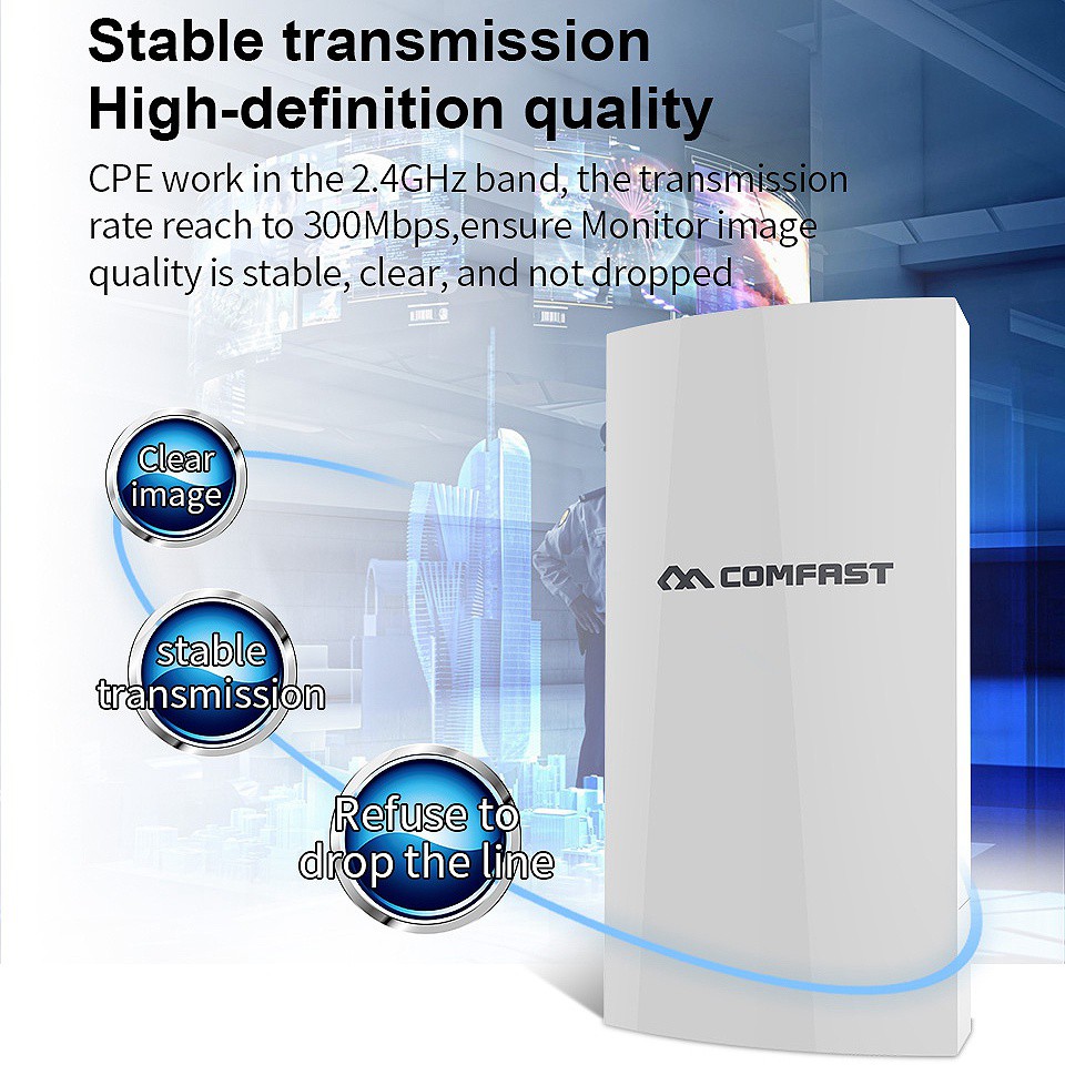 Bộ Khuếch Đại Tín Hiệu Wifi Comfast 2.4ghz 300mbps 1km Cpe / Ap | BigBuy360 - bigbuy360.vn