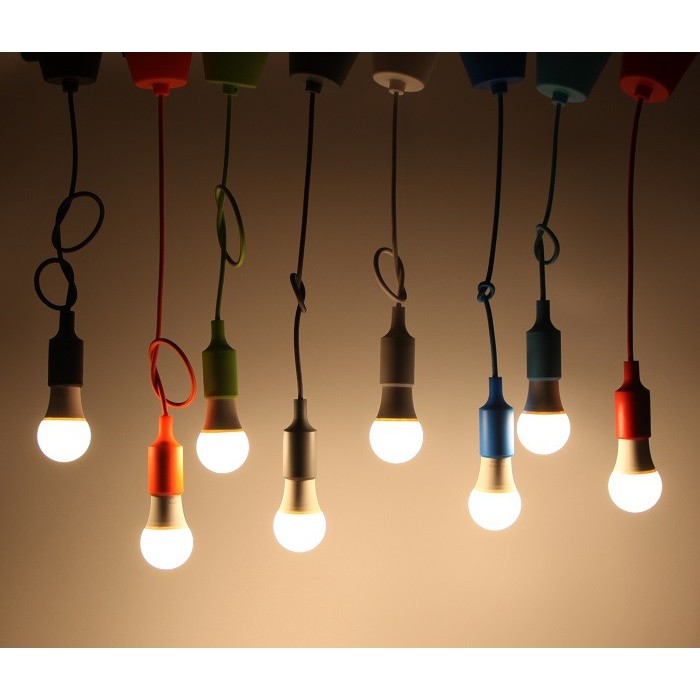 Bộ 5 dây đèn thả trang trí bóng led búp 15W