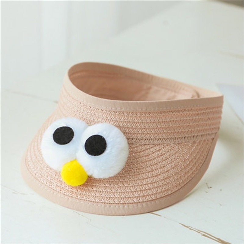MUP 51 : Mũ cói hình con chim cho bé 1-5t ( có miếng dán chỉnh dc )
