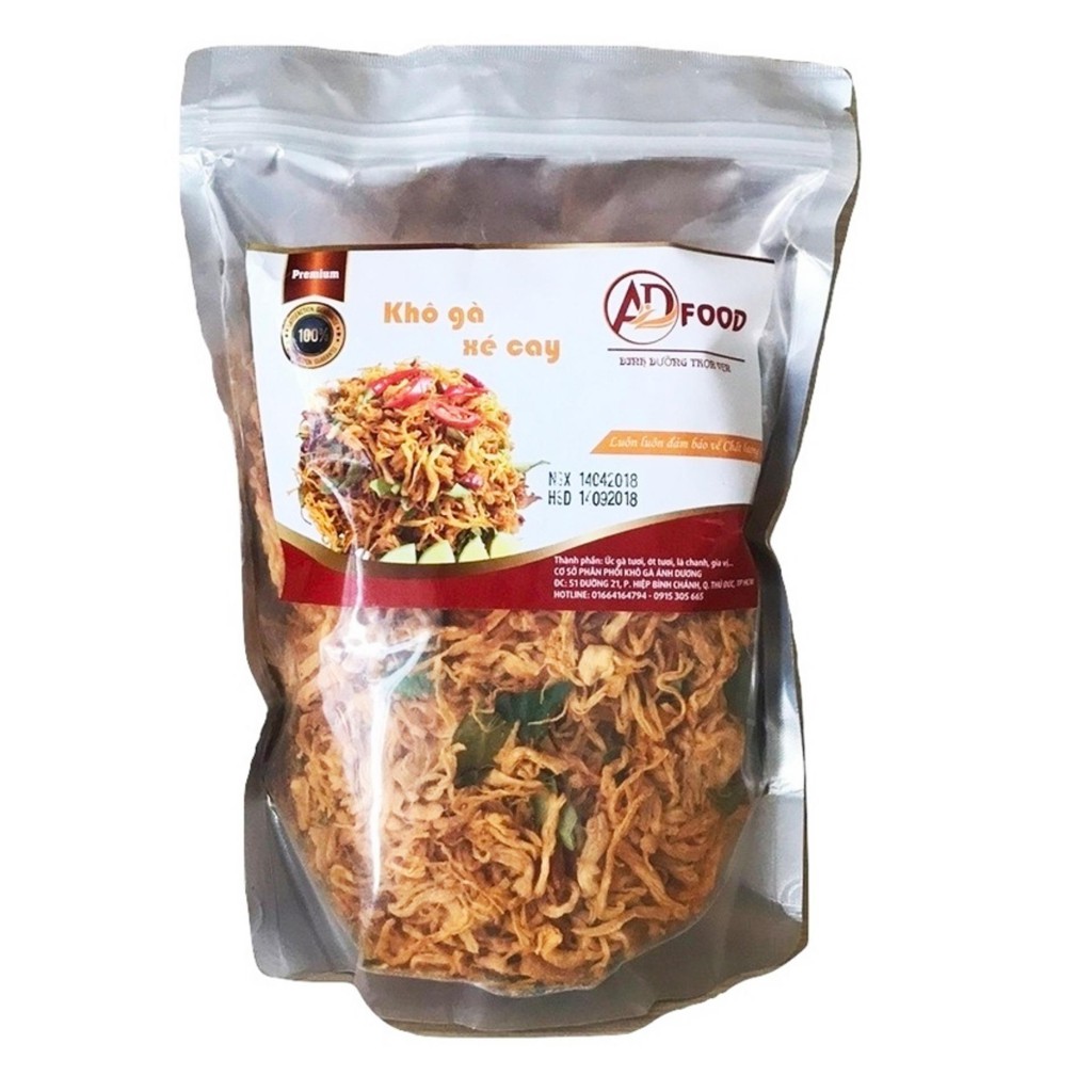1kg khô gà lá chanh cực ngon có giấy chứng nhận VSATTP