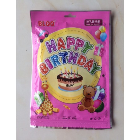 Bộ bóng bay chữ Happy Birthday, bóng bay trang trí sinh nhật cho bé trai, bé gái đẹp