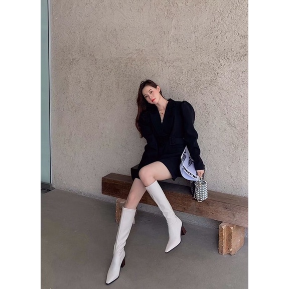 ( Ảnh thật ) G1003 Boot cao gót ôm khoá sau | BigBuy360 - bigbuy360.vn