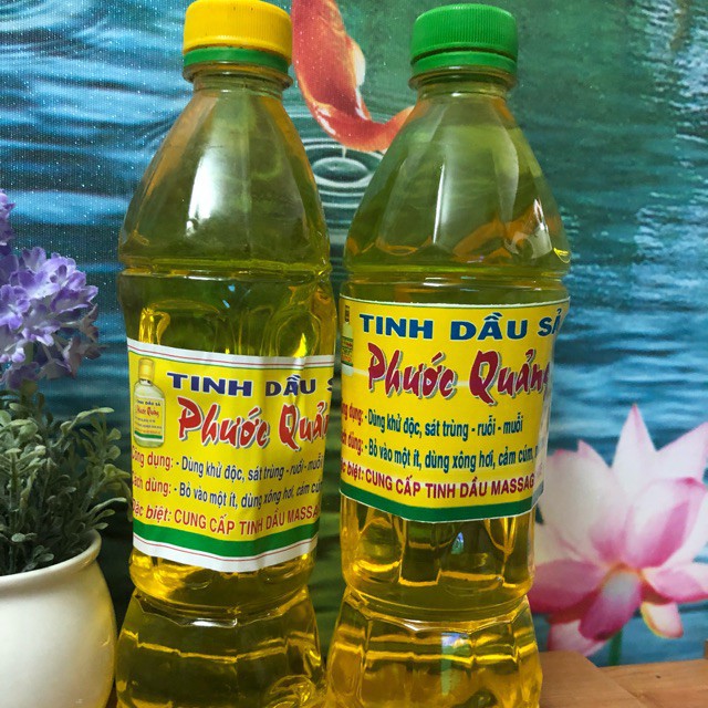 TINH DẦU SẢ PHƯỚC QUẢNG - Đuổi muỗi , thơm phòng : 100ml - 50ml ( chai tròn)