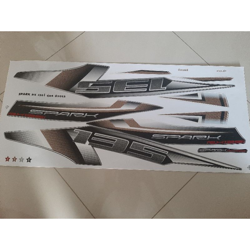 Bộ tem xe Spark RX 135i đời 2012 hàng thái xịn cực đẹp