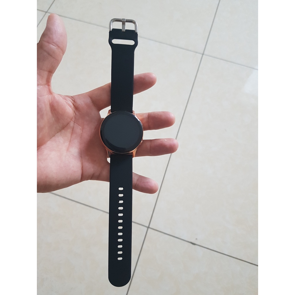 Dây đồng hồ Silicon Chính hãng Cao cấp cho Samsung Galaxy Watch Active 2 bản 20mm loại tốt.