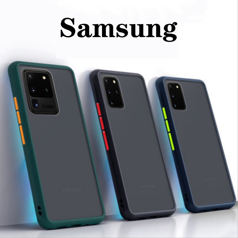 Ốp điện thoại chống sốc và chống bám vân tay 6 màu cho Samsung Galaxy ss S23 Ultra S22 S20 Plus S20+
