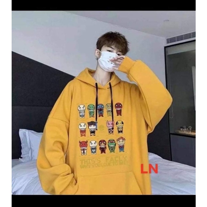 Áo hoodie 14 hoạt hình 3D TH6