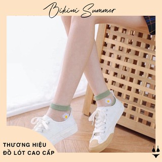 Set 10 Đôi Tất Ren Lụa Hoa Cúc