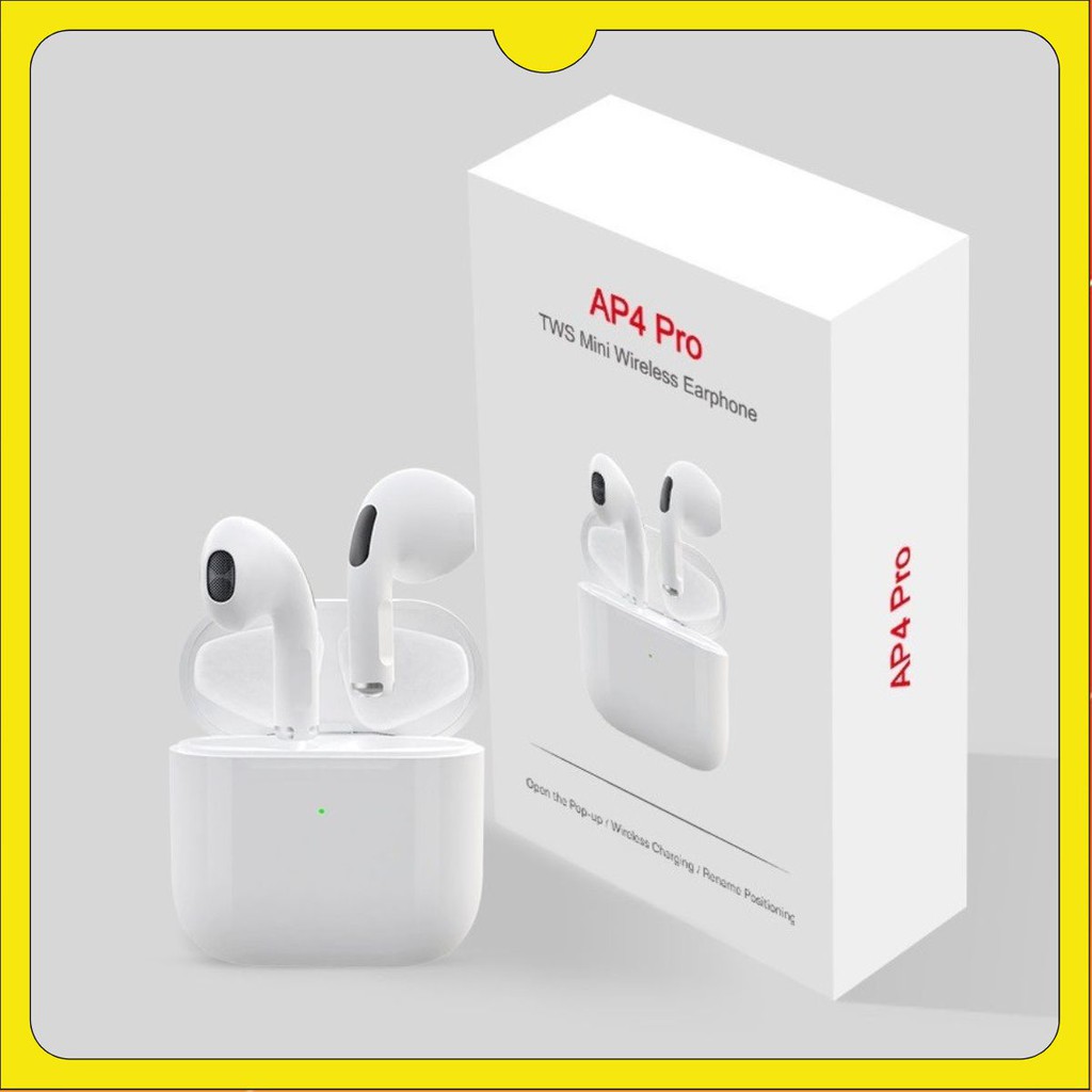 Tai nghe Blutooth Airpod Pro 4 Phiên Bản Nâng Cấp Không Dây Nhét Tai Dành Cho Tất Cả Điện Thoại  5.0 TWS Mendy.shop1