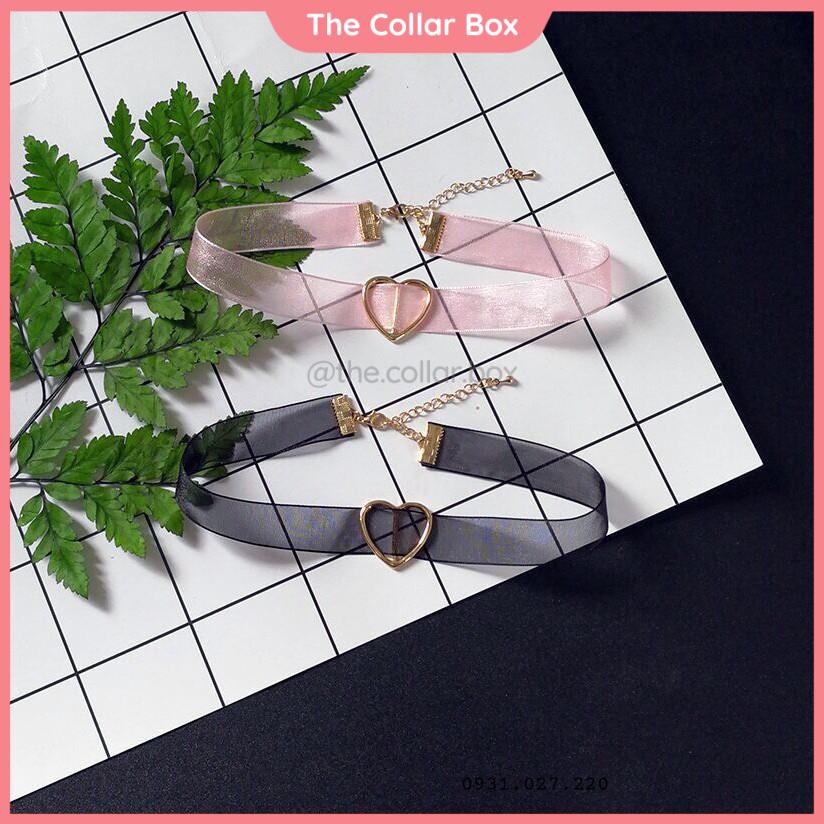 Choker ren mặt trái tim choker tiểu thư - Mã AM06