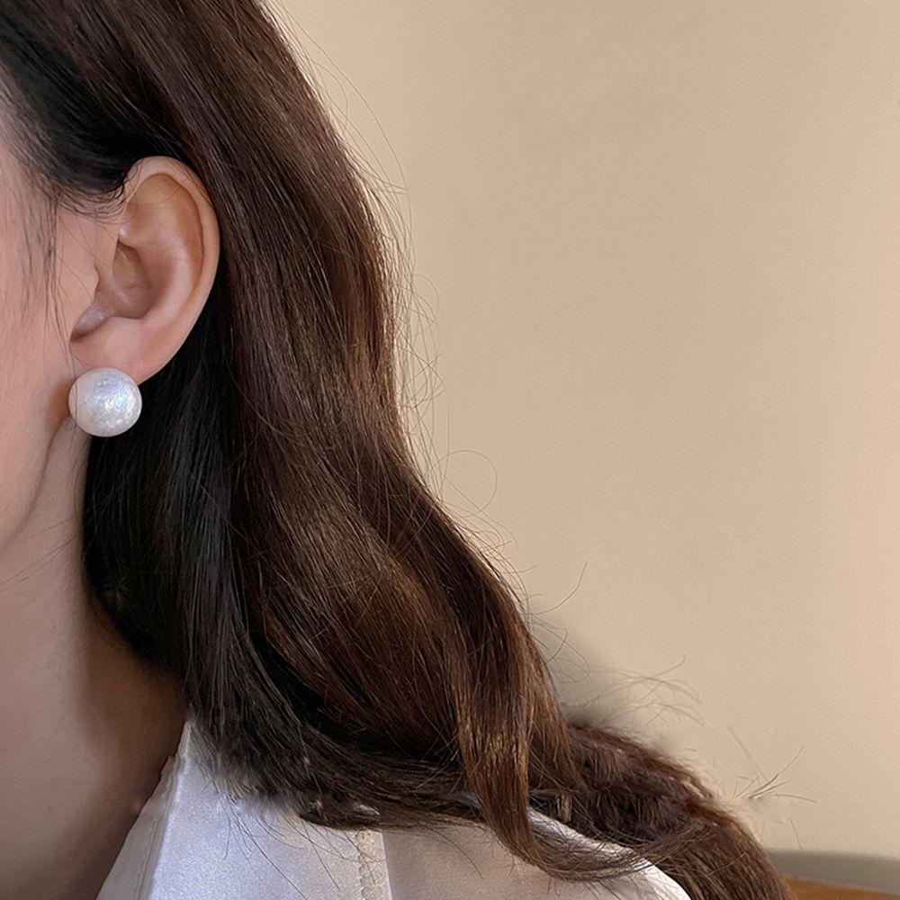 Khuyên Tai Đính Hạt Ngọc Trai Đơn Giản Thời Trang Cho Nữ