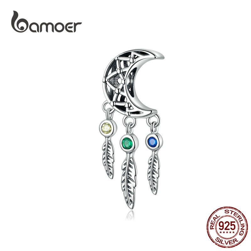 Hạt Charm Bamoer SCC1232 Bằng Bạc Xinh Xắn Làm Vòng Tay