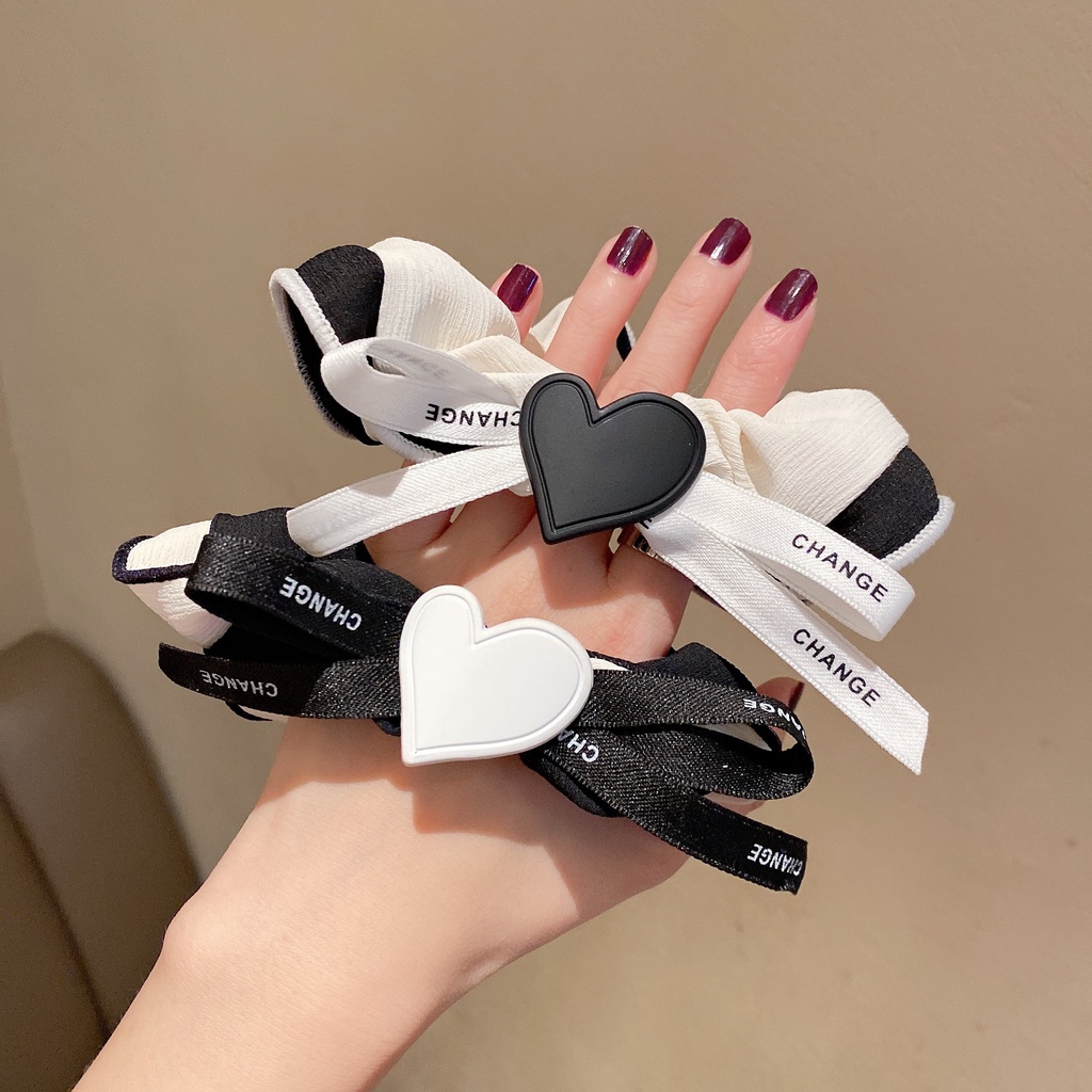 PK774 Bộ sưu tập hoàng gia - Scrunchies, kẹp tóc, nơ buộc tóc tông be, gắn ruy băng và đính đá nhiều lớp sang chảnh
