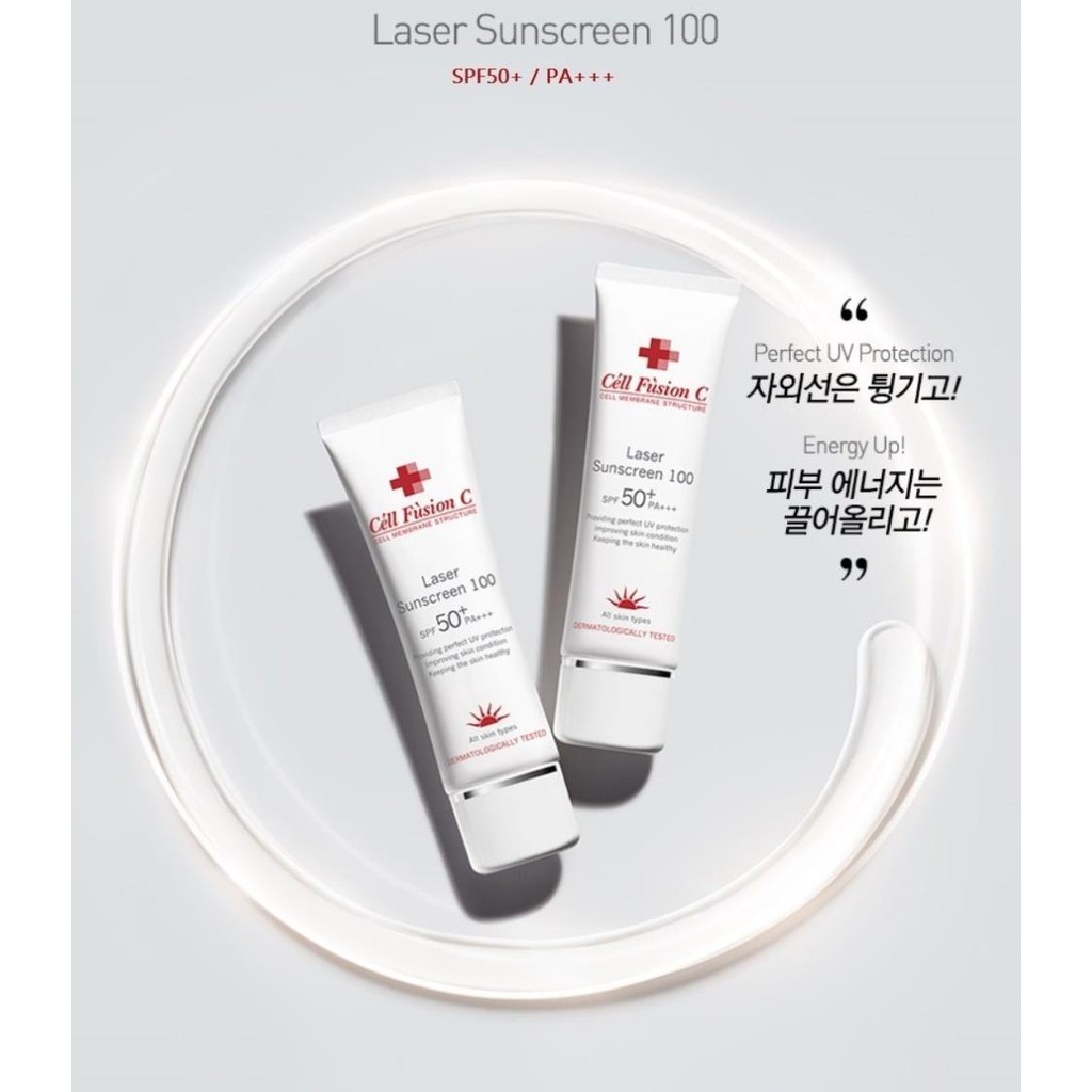 Kem chống nắng cell fusion c Laser / Clear / Toning Suncreen Đỏ / Xanh 50ml - Krixi Cosmetics | BigBuy360 - bigbuy360.vn