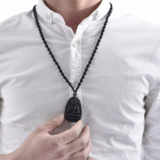 Dây chuyền mặt phật - Chất liệu mã não- 12 con giáp- Phù hộ vận mệnh