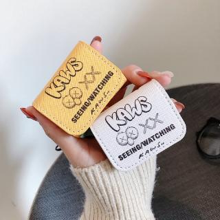 Vỏ bảo vệ hộp sạc tai nghe Airpods pro 1 2 Bluetooth da Pu họa tiết hoạt hình