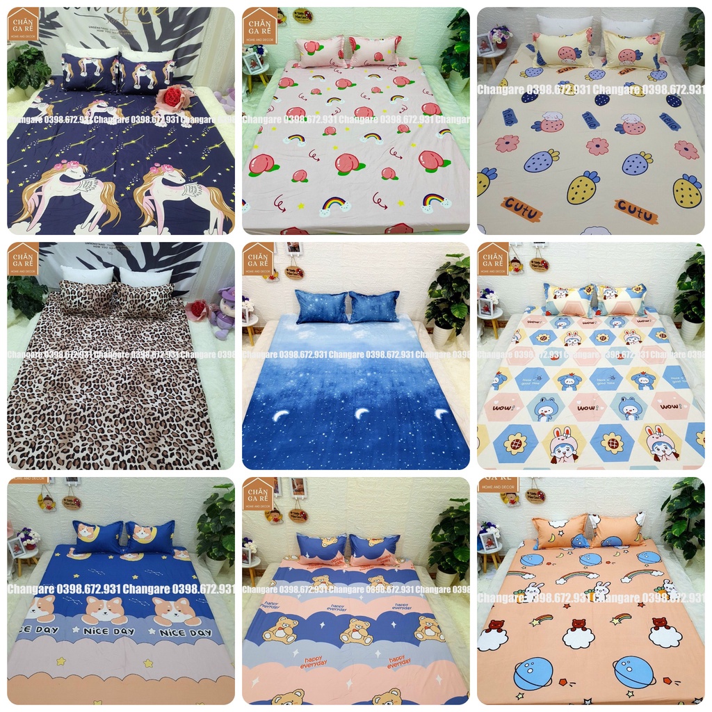 [cập nhât] Ga gối cottong poly ga trải giường chủ đề bò và những người bạn đủ kích thước m6 m8 2m | BigBuy360 - bigbuy360.vn