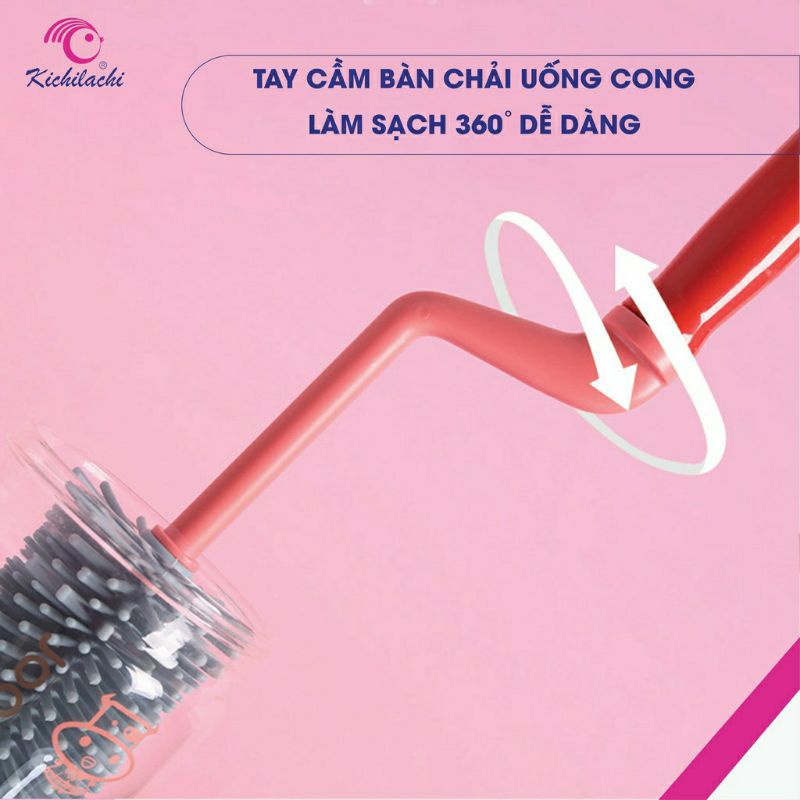 CỌ RỬA BÌNH SỮA SILICON KICHI