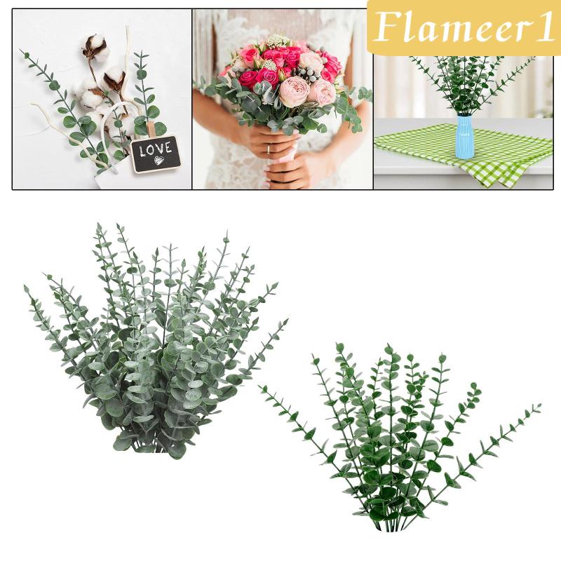 Set 1 / 30 Nhánh Lá Bạch Đàn Nhân Tạo Trang Trí Nội Thất