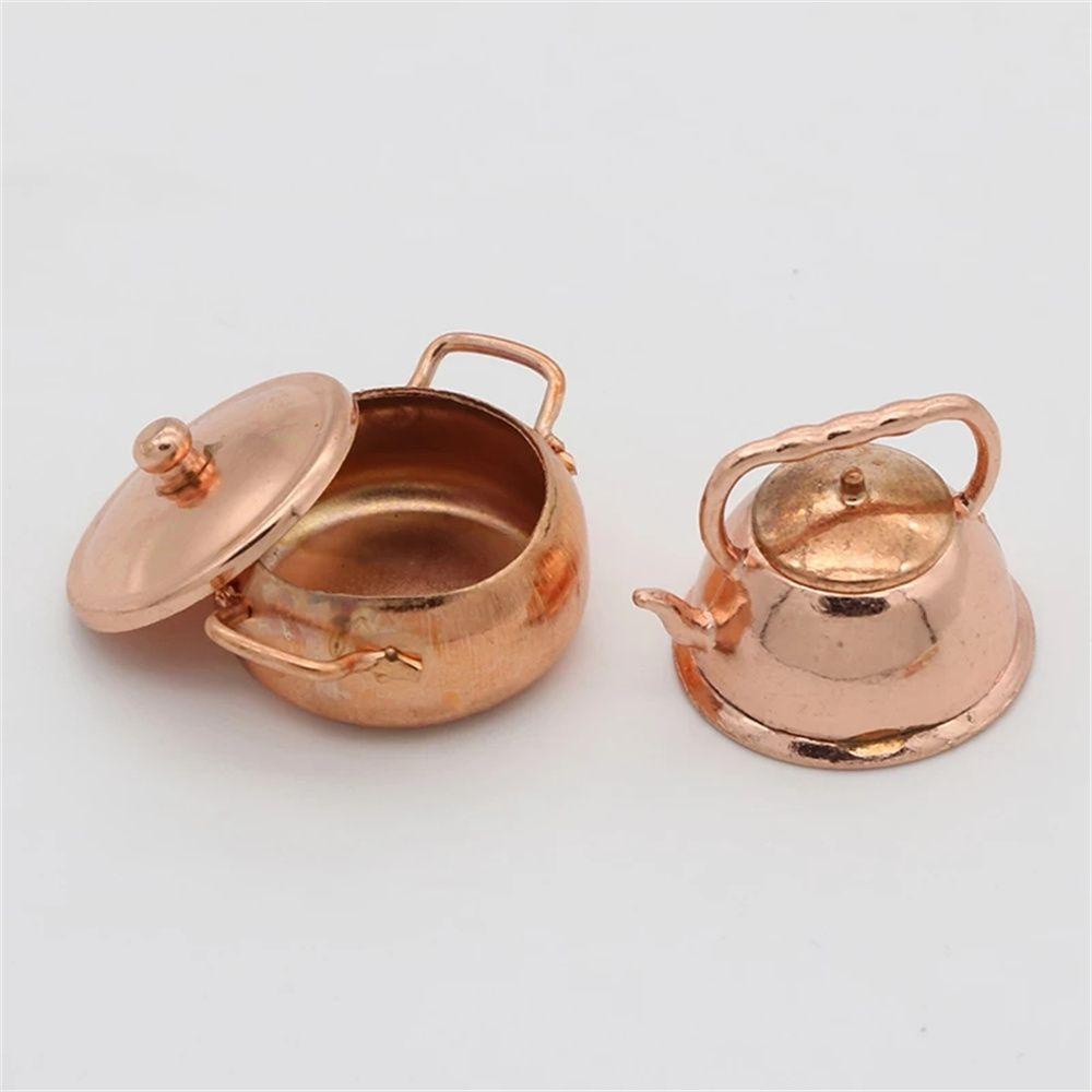 Nồi Nấu Ăn Thu Nhỏ Tỉ Lệ 1 / 12 Trang Trí Nhà Búp Bê