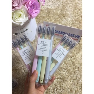 set 4 bàn chải đánh răng lúa mạch mujii