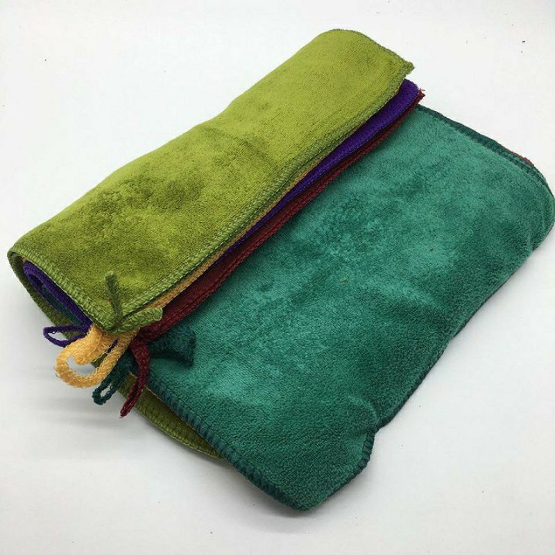 Khăn nail, khăn Microfiber, khăn lau xe hơi, khăn lau ô tô, khăn đa năng xuất Nhật 30x30cm loại dày