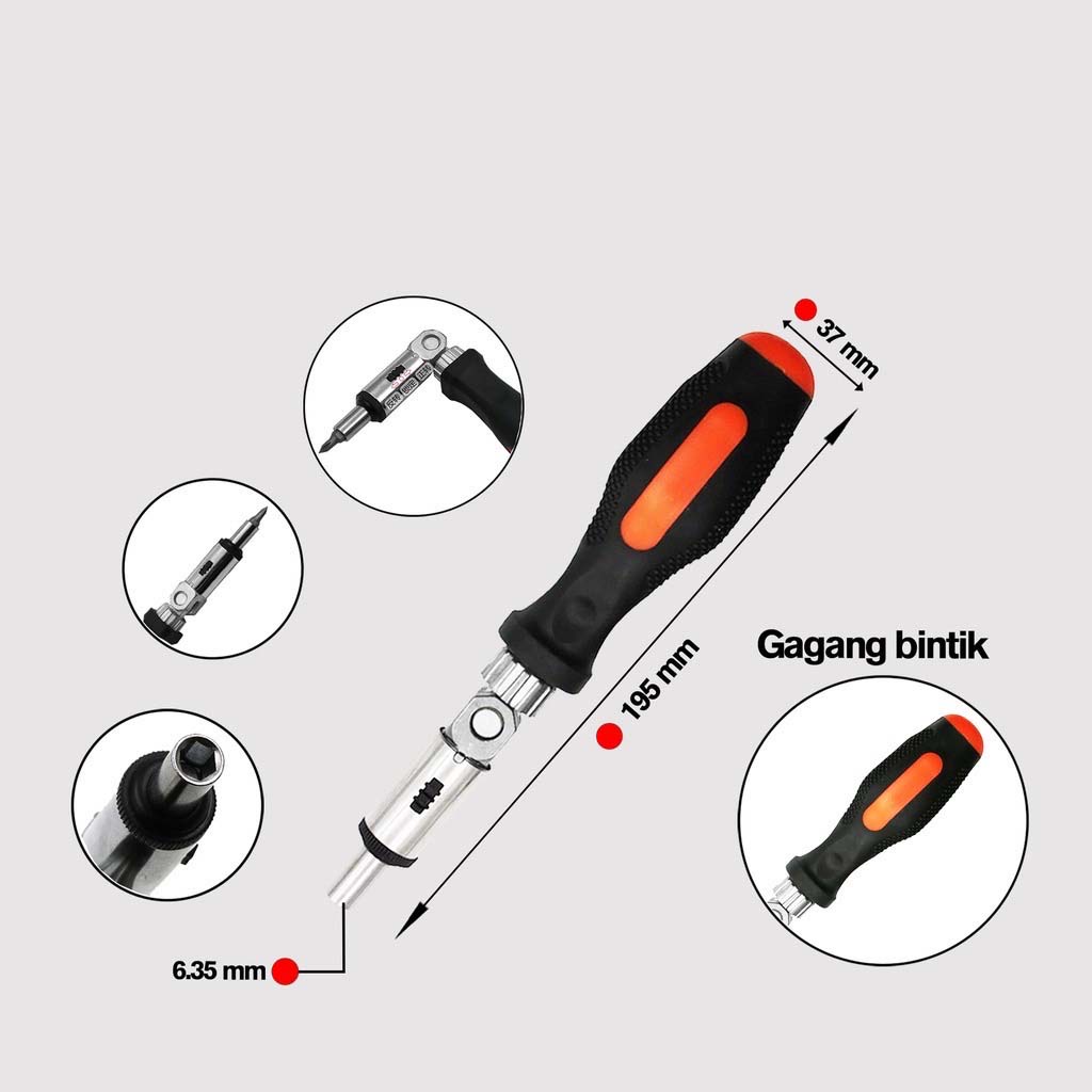 Đầu Tua Vít Nam Châm 1 / 4 Inch Lục Giác 180 Độ Chất Lượng Cao | Tua Vít Đa Năng Chất Lượng Cao