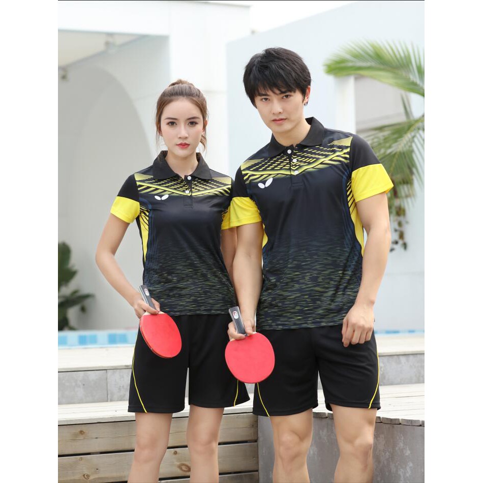 Bộ Quần Áo Chơi Cầu Lông / Bóng Bàn / Cầu Lông / Tennis In Số 19 Butterfly