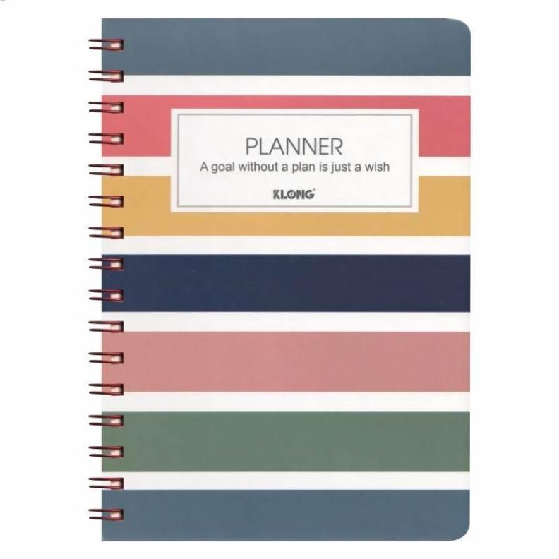 Sổ kế hoạch (Planner) lò xo kép A5 72,4g/m2 klong; MS: 945 .