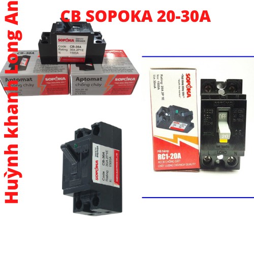 Công tắt CB SOPOKA 20A-30A LOẠI TỐT