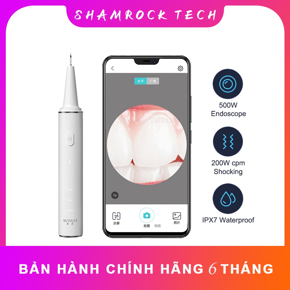 Máy cạo vôi răng nội soi Xiaomi Youpin Sunuo T11 Pro Cao Cấp Tiện Dụng lấy cao răng