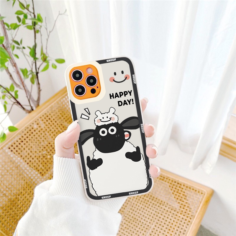 Ốp lưng iphone Cừu Shaun cạnh vuông 6/6plus/6s/6splus/7/7plus/8/8plus/x/xr/xs/11/12/13/pro/max/plus/promax
