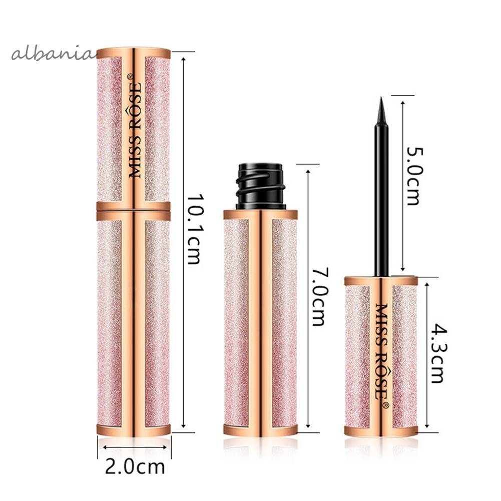 Bút kẻ mắt dạng lỏng MISS ROSE 7ml chống nước nhanh khô không nhòe tiện dụng | BigBuy360 - bigbuy360.vn