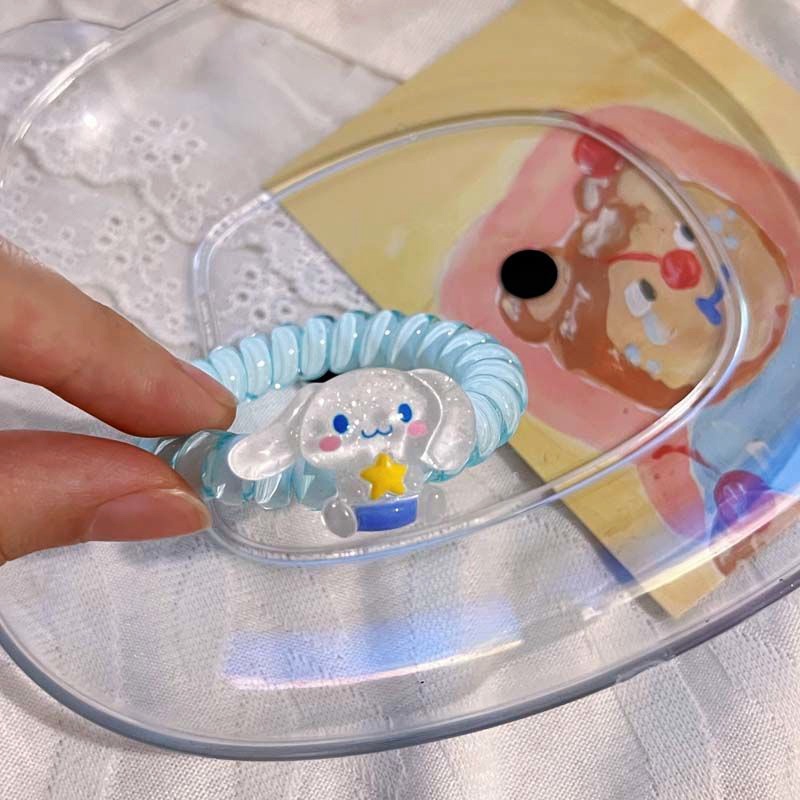 ✨✨Sanrio dây buộc tóc Vòng Tay Dây Cao Su Nhỏ Nhắn Đa Năng Họa Tiết Hoạt Hình Dễ Thương Cho Nữ