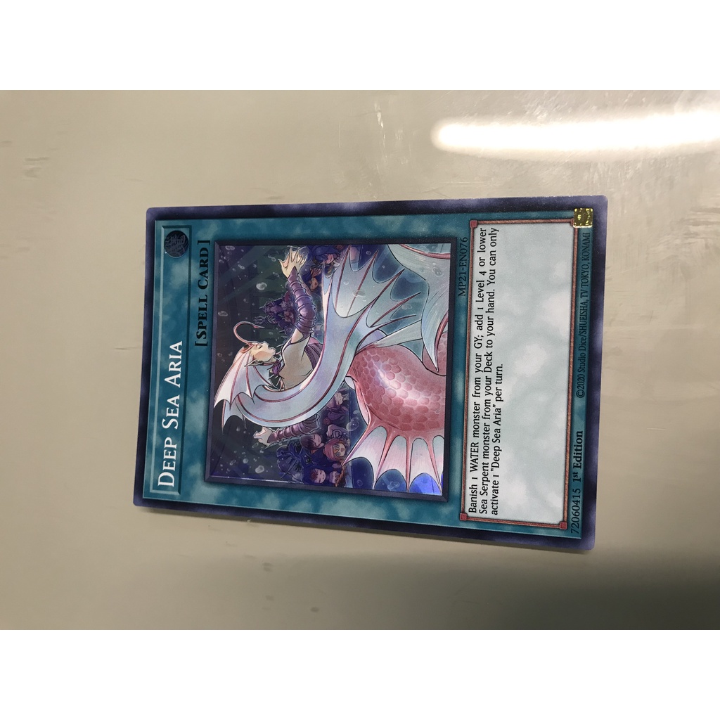 thẻ bài yugioh Deep Sea Aria - MP21-EN076 - Super Rare 1st Edition