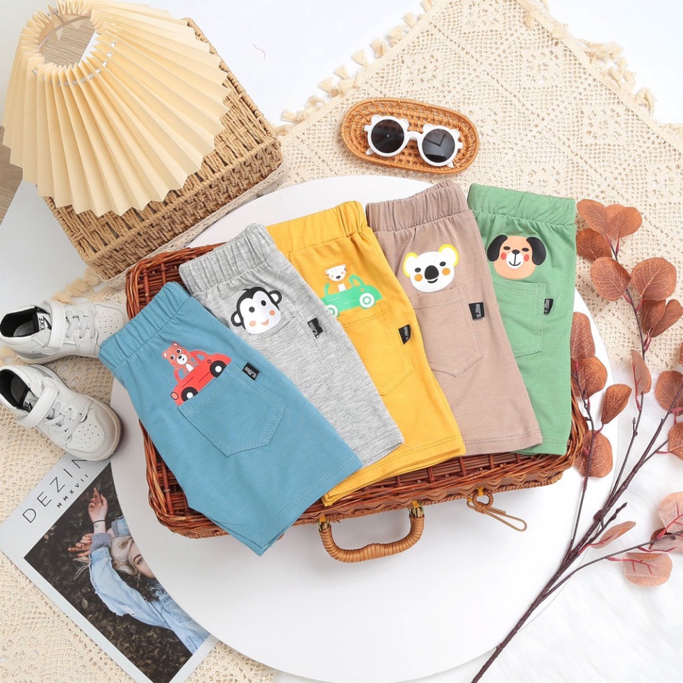 Quần Đùi Chục Cho Bé Trai Bé Gái LYBABY Quần Chục Đùi Chất Thun Lạnh QC07