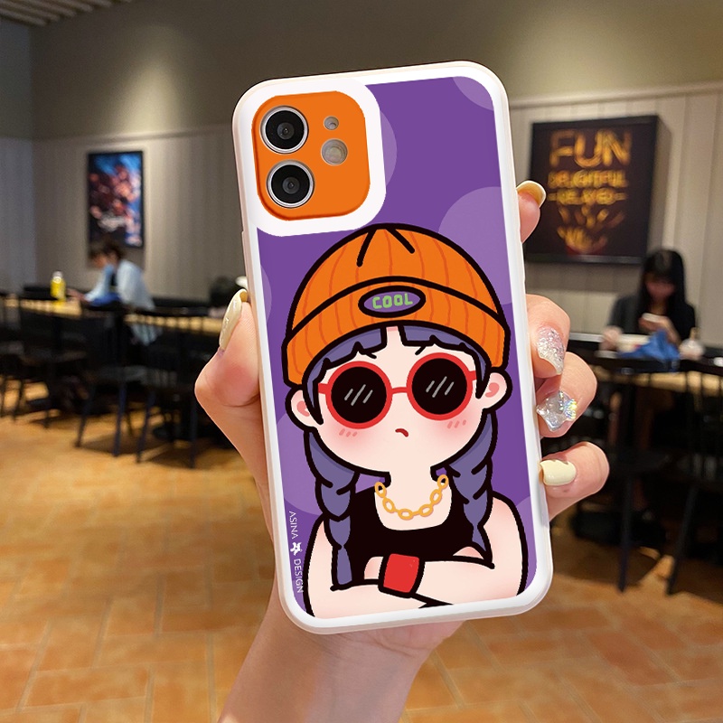 Ốp lưng iphone Quý cô ốp dẻo cạnh vuông ip 6 7 8 plus x xr xsmax 11/12/13promax tr009