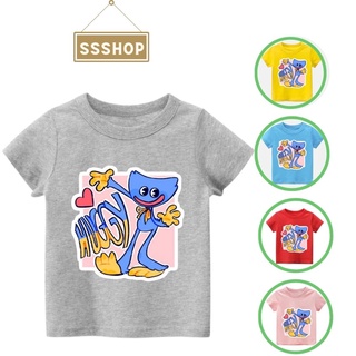 Áo thun bé trai và bé gái in hình Huggy Wuggy, Áo Poppy Playtime chất liệu cotton thoáng mát mềm mịn SSSHOP 17