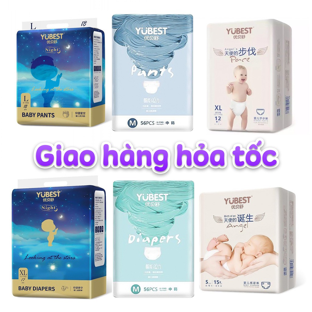 [Bỉm Yubest Chính Hãng] Tã / Bỉm YUBEST Gold / Night / Angel quần/dán M84, L78, XL72, XXL66