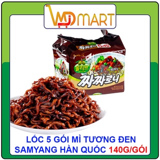 Lốc 5 gói Mì tương đen Samyang Hàn quốc 140g/gói